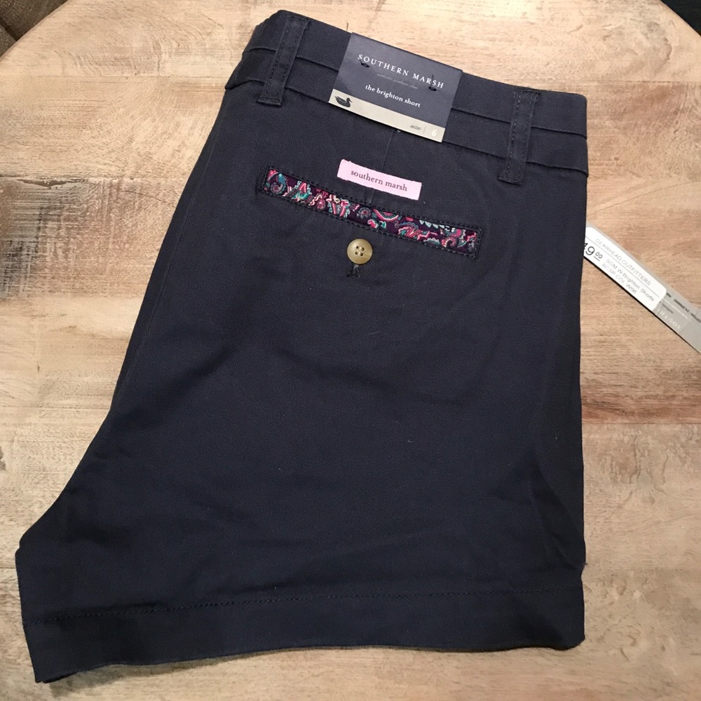 Southern Marsh Brand New Navy Shorts